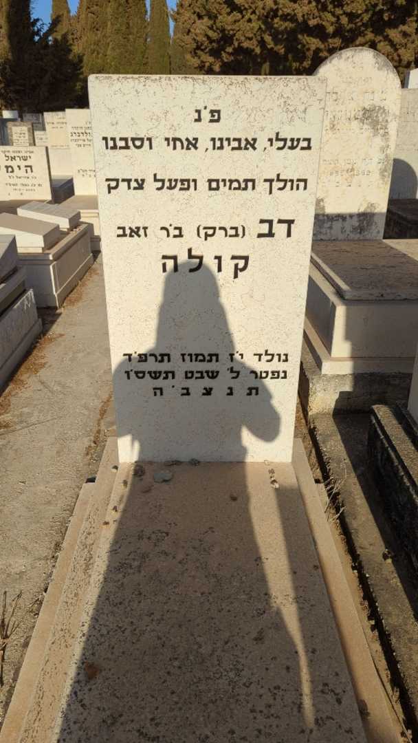 קברו של דב "ברק" קולה