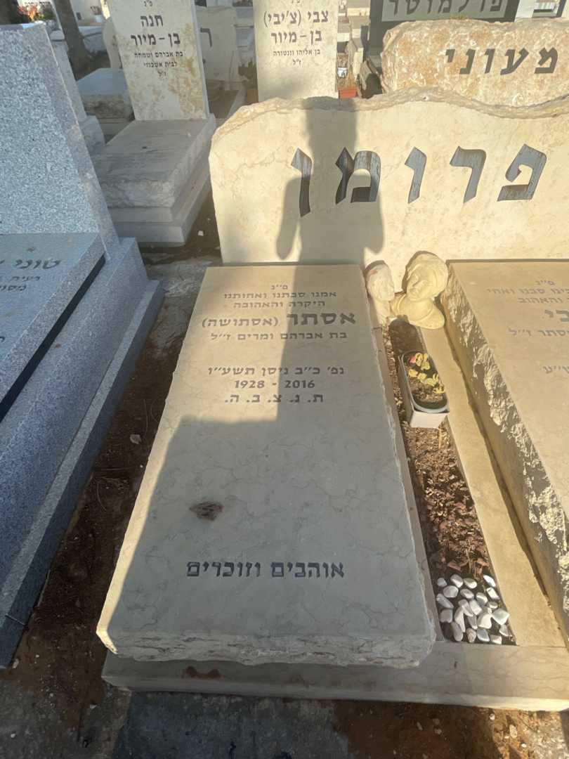 קברו של אסתר "אסתושה" פרומן. תמונה 2