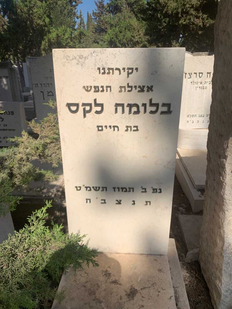 קברו של בלומה לקס