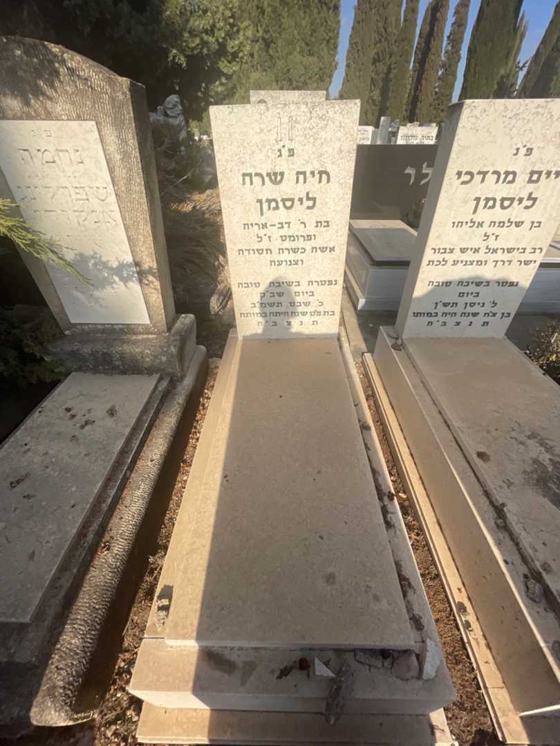 קברו של חיה שרה ליסמן. תמונה 2