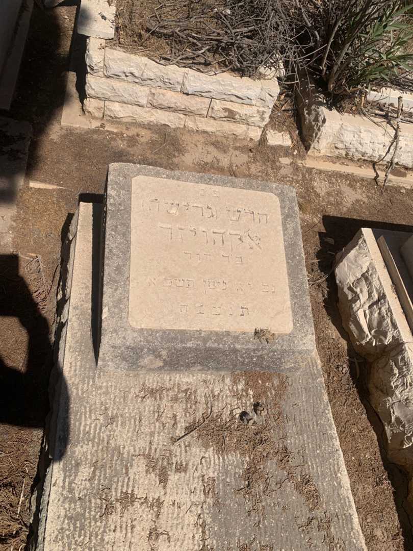 קברו של הרש "גרישה" אקהויזר. תמונה 2