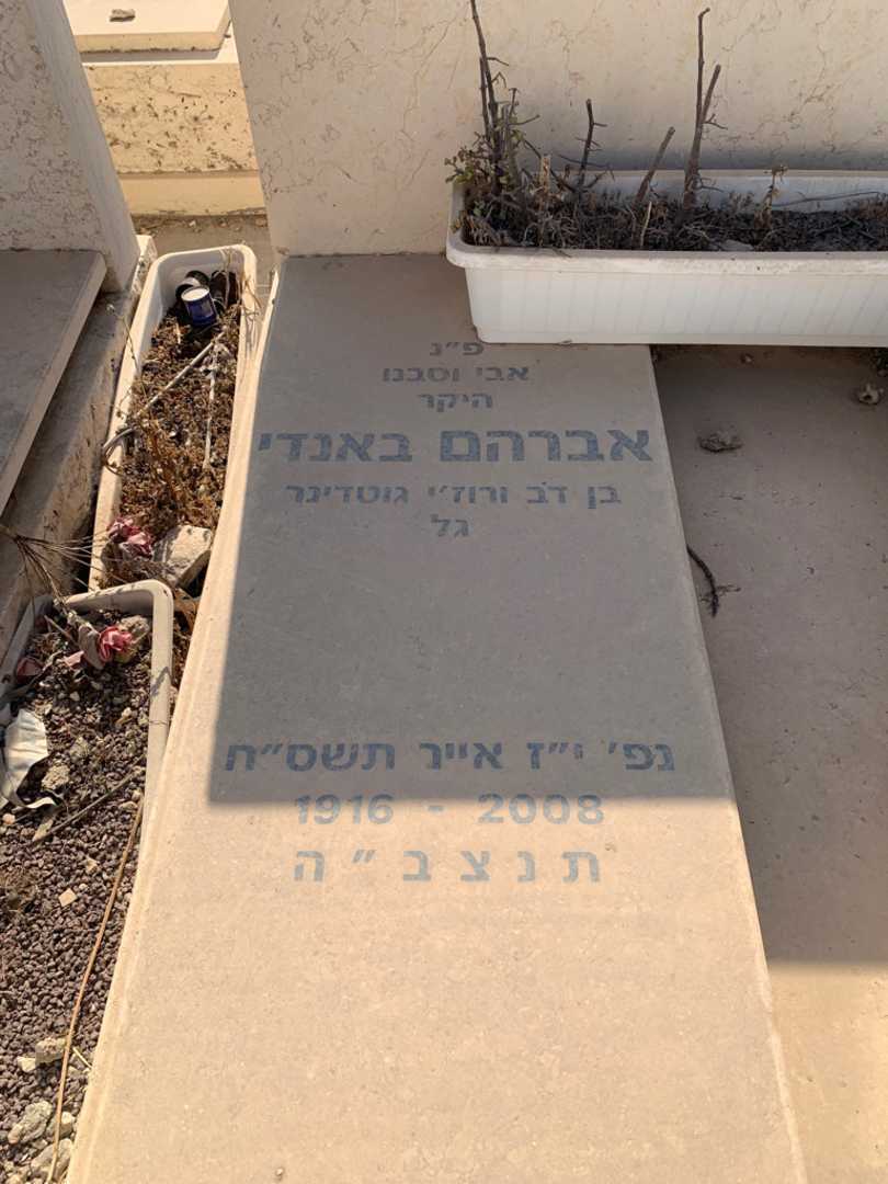 קברו של אברהם "באנדי" גוטדינר גל. תמונה 2