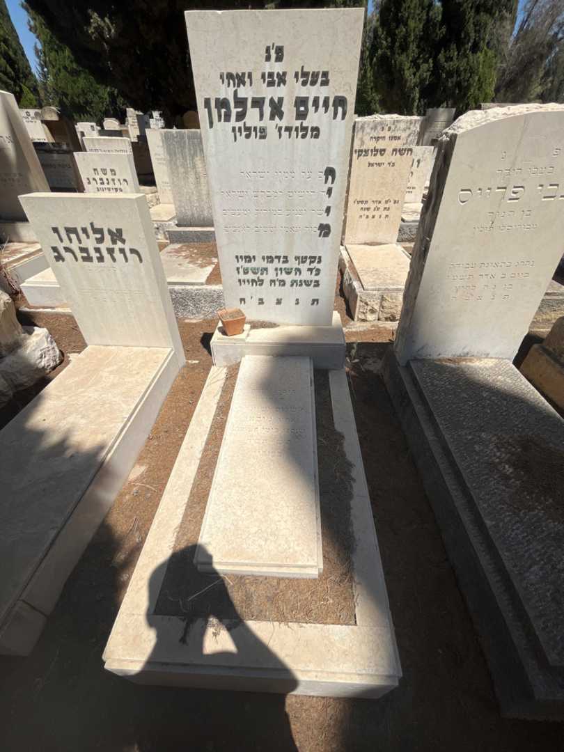 קברו של חיים אדלמן