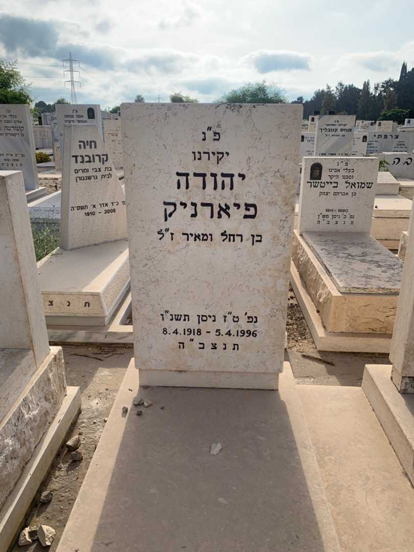 קברו של יהודה פיארניק. תמונה 2