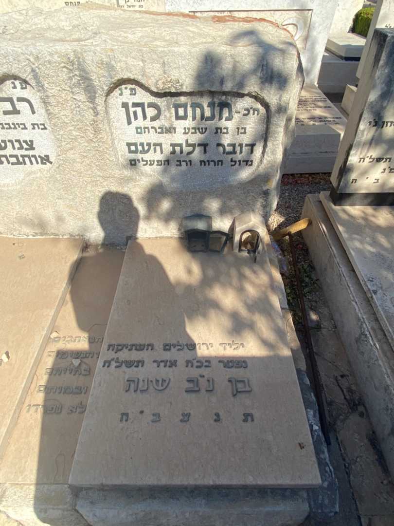 קברו של מנחם כהן. תמונה 1