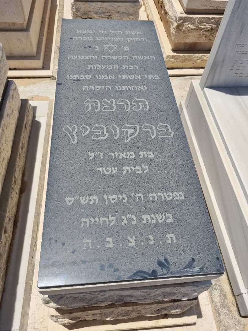 קברו של תרצה ברקוביץ. תמונה 1