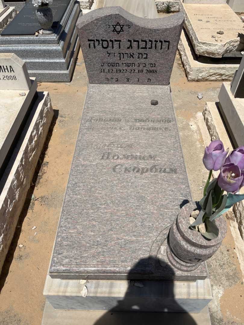 קברו של דוסיה רוזנברג. תמונה 1