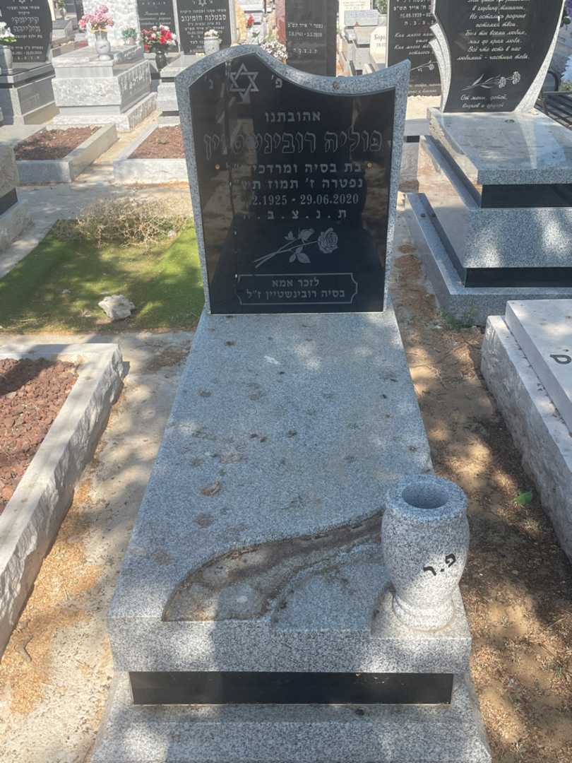 קברו של פוליה רובינשטיין. תמונה 1
