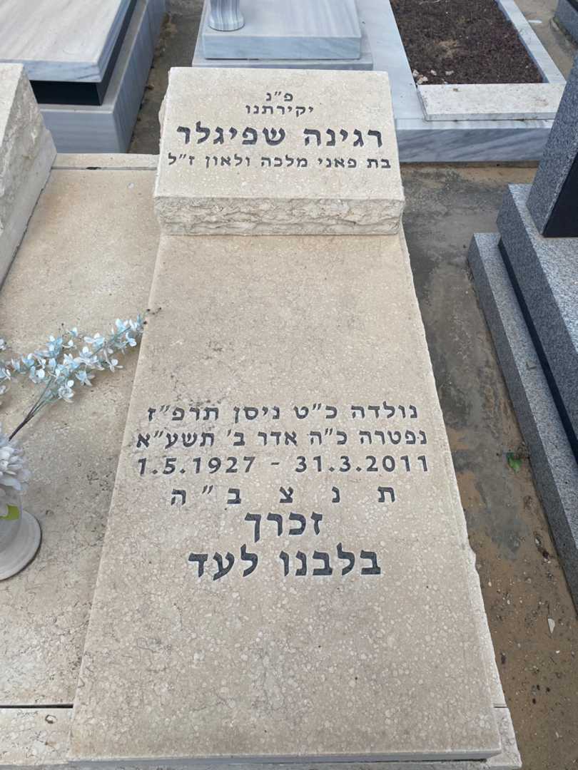 קברו של רג'ינה שפיגלר. תמונה 2