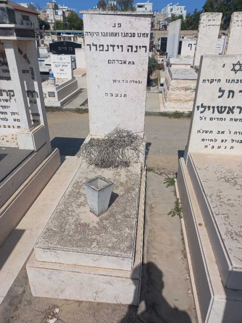 קברו של רינה וידנפלר. תמונה 1