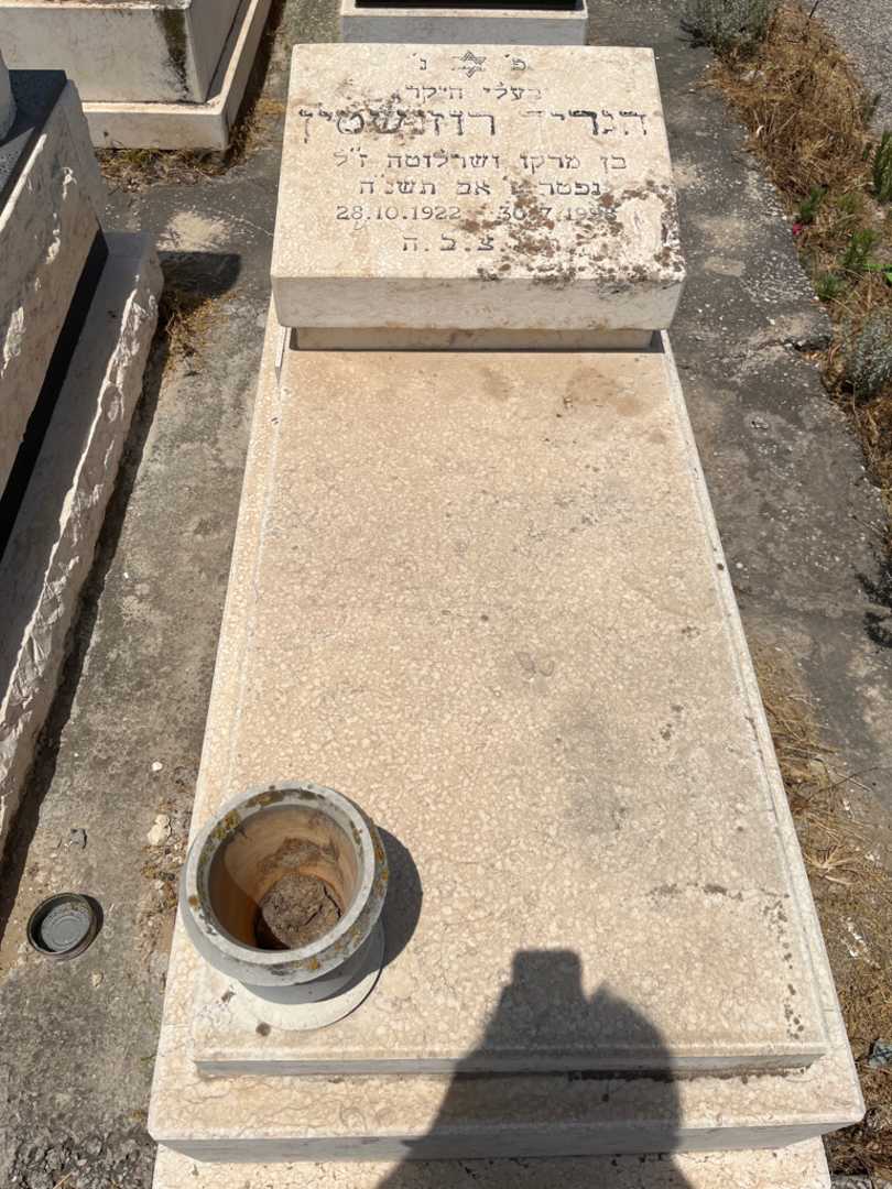 קברו של היינריך רוזנשיין. תמונה 1