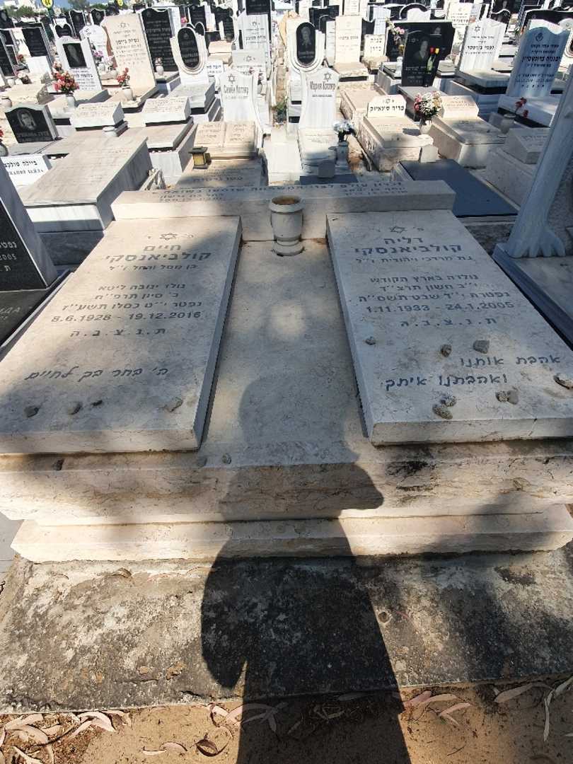 קברו של חיים קולביאנסקי. תמונה 1