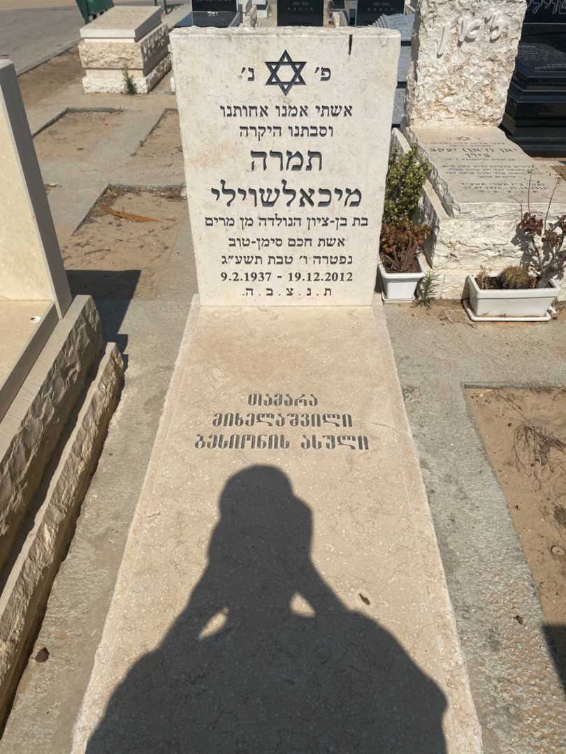קברו של תמרי מיכלאשוילי. תמונה 1