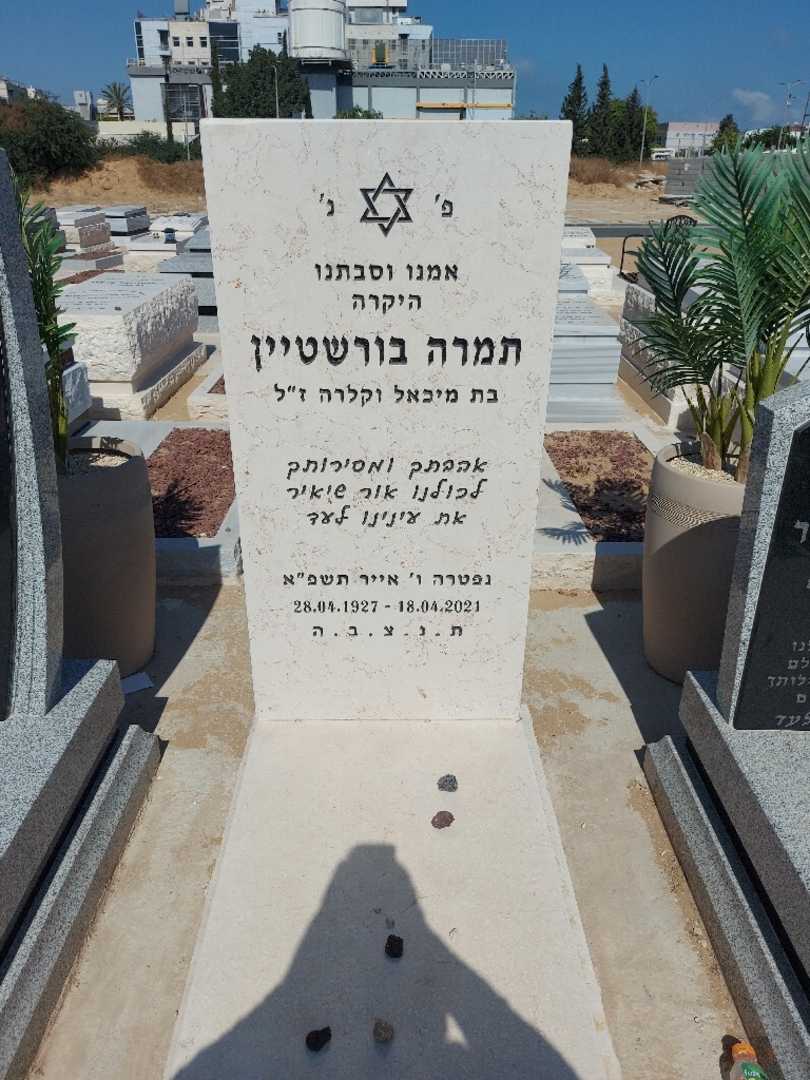 קברו של תמרה בורשטיין. תמונה 1