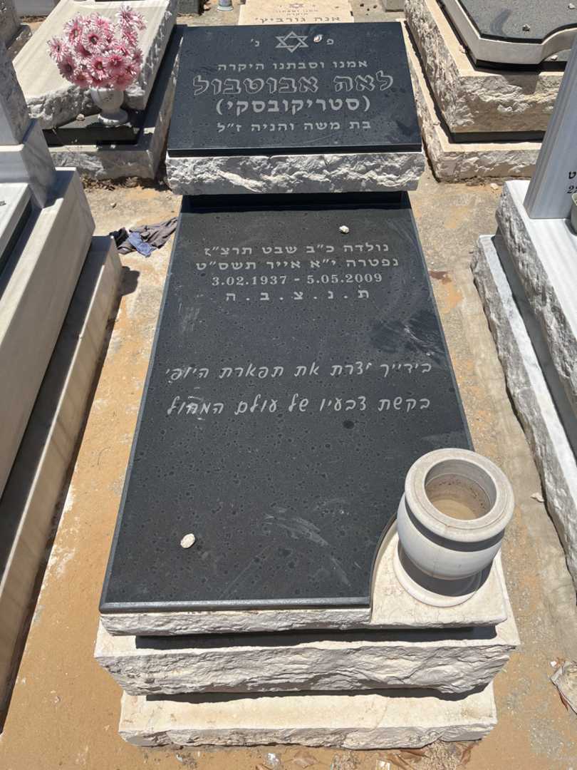 קברו של לאה אבוטבול (סטריקובסקי). תמונה 1