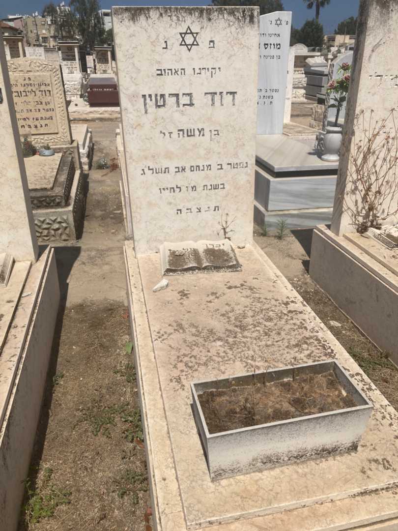 קברו של דוד ברטין. תמונה 1