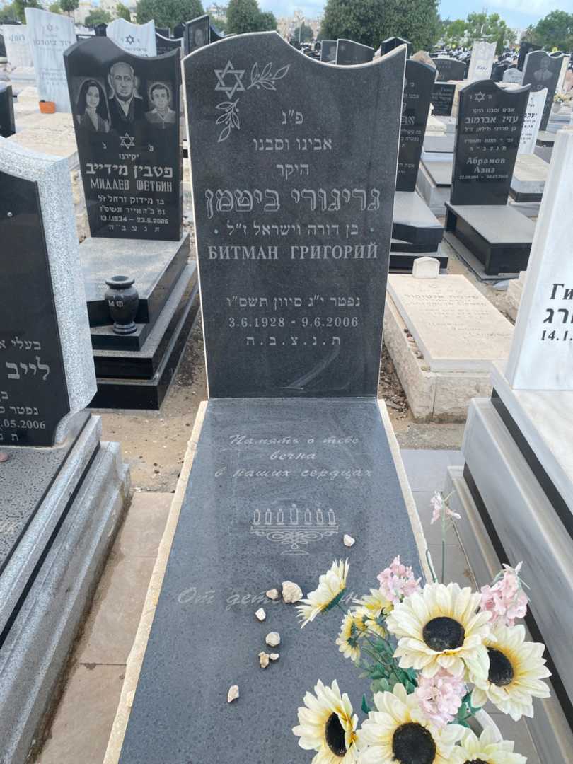 קברו של גריגורי ביטמן. תמונה 1