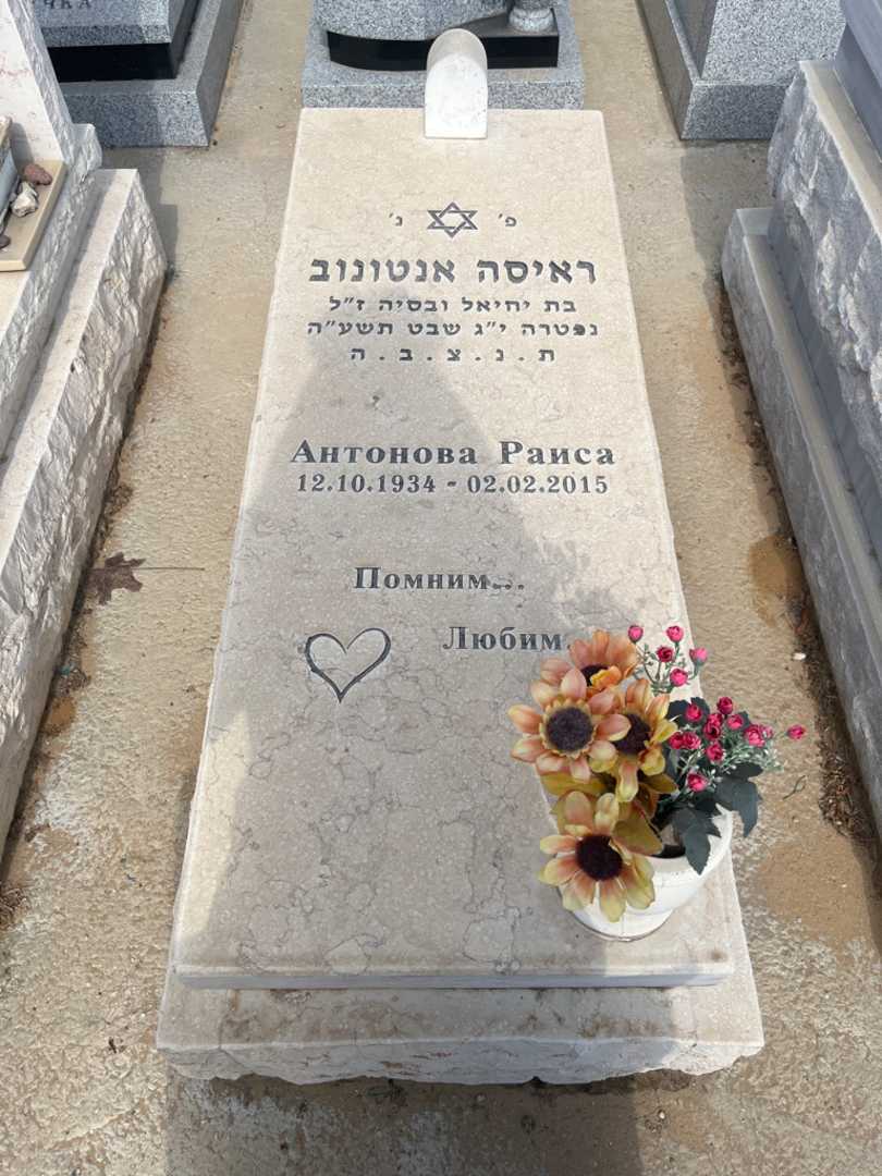 קברו של ראיסה אנטונוב. תמונה 1