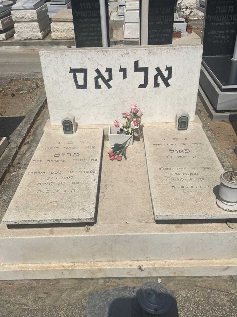 קברו של פאול אליאס. תמונה 1