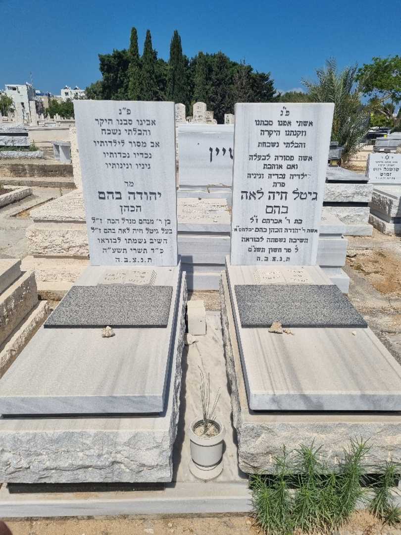 קברו של גיטל חיה לאה בהם. תמונה 1