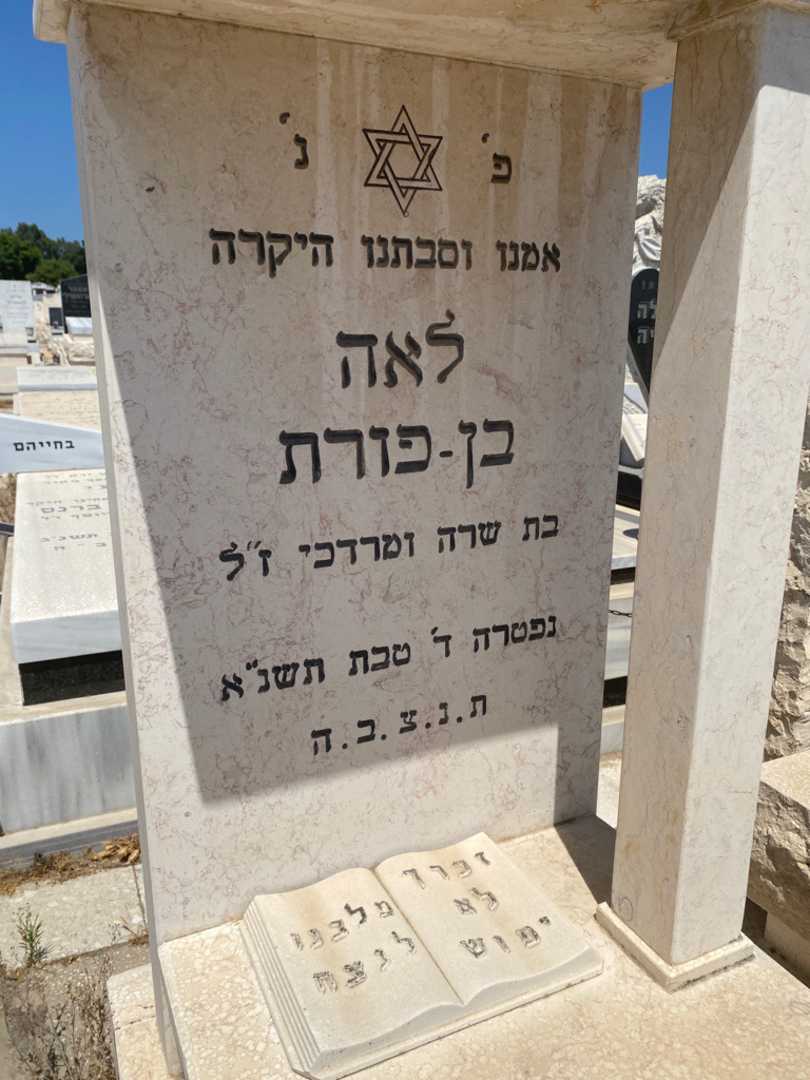 קברו של לאה בן פורת. תמונה 2