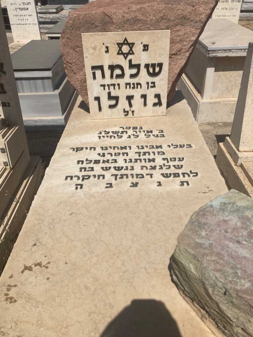 קברו של שלמה גוזלן. תמונה 1
