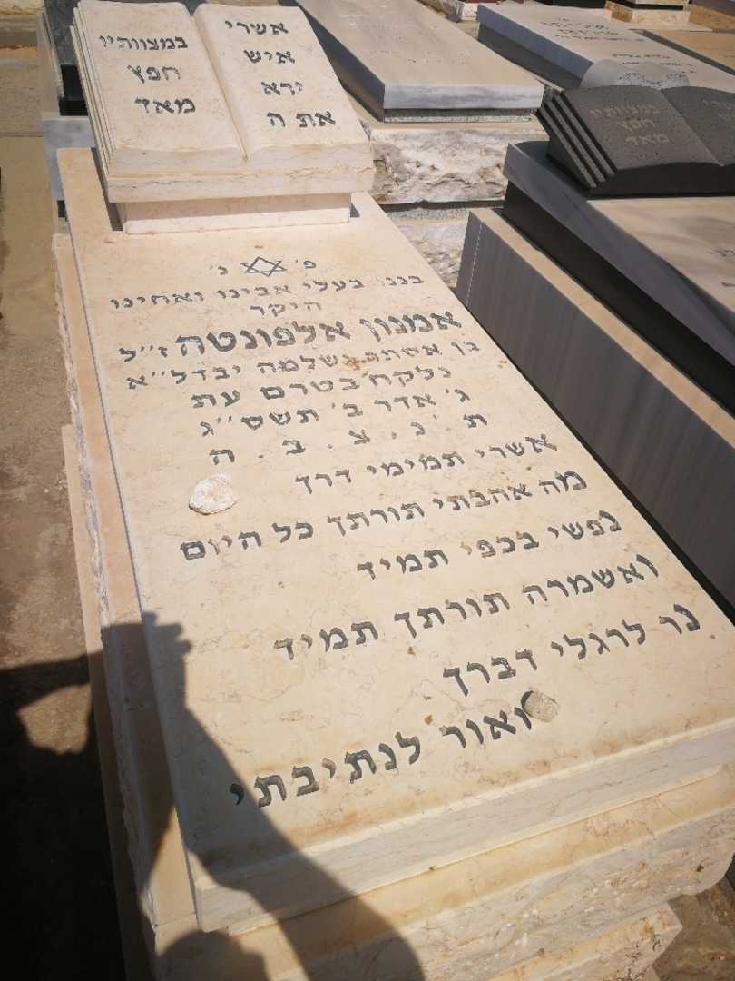 קברו של אמנון אלפונטה. תמונה 1