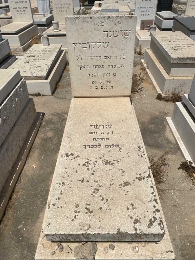 קברו של שושנה "שושי" שלקוביץ. תמונה 1