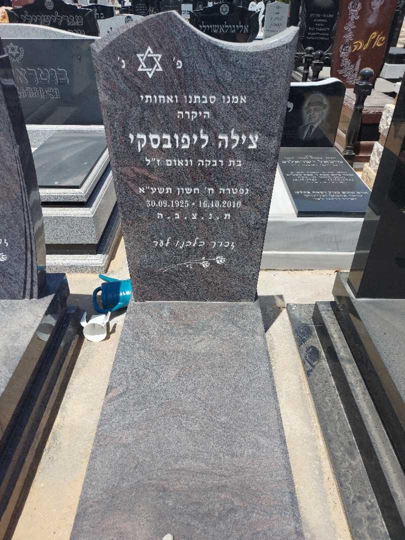 קברו של צילה (ציפורה ליפובסקי. תמונה 1