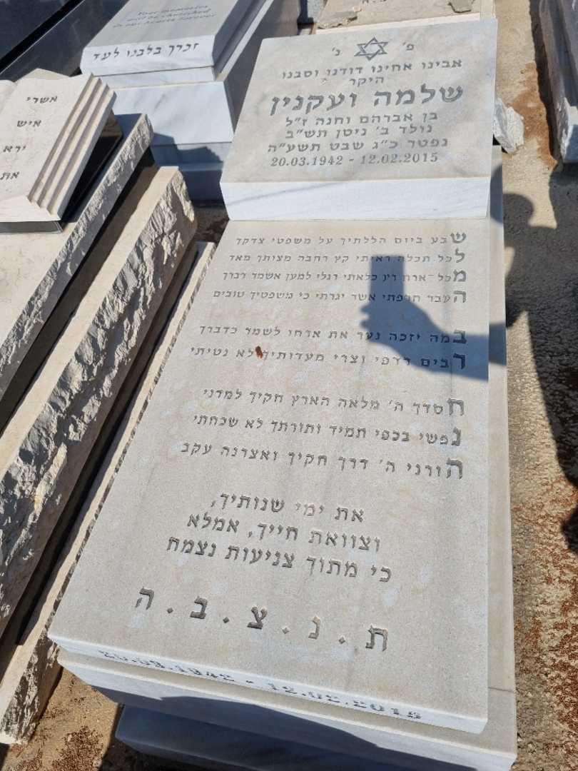 קברו של סלומון ועקנין. תמונה 1