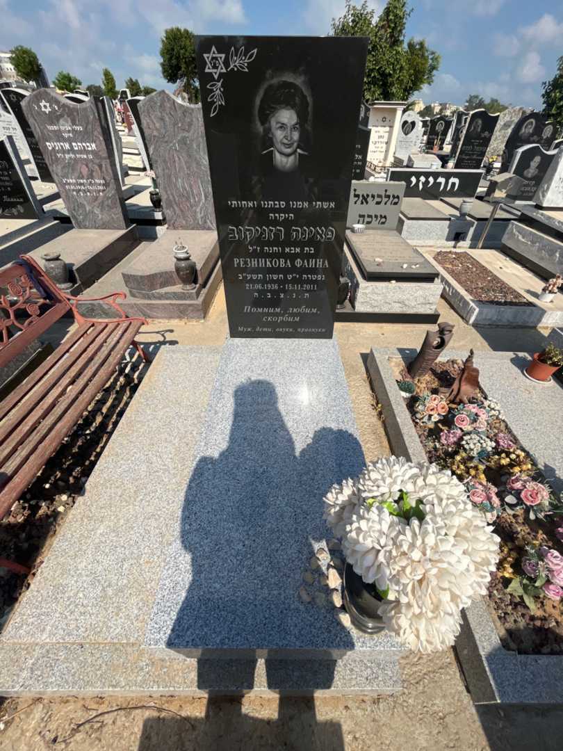 קברו של פאינה רזניקוב. תמונה 1