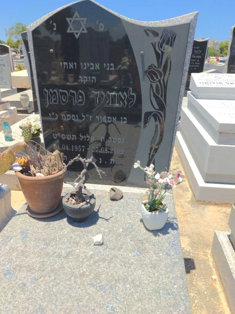 קברו של לאוניד פרסמן. תמונה 1
