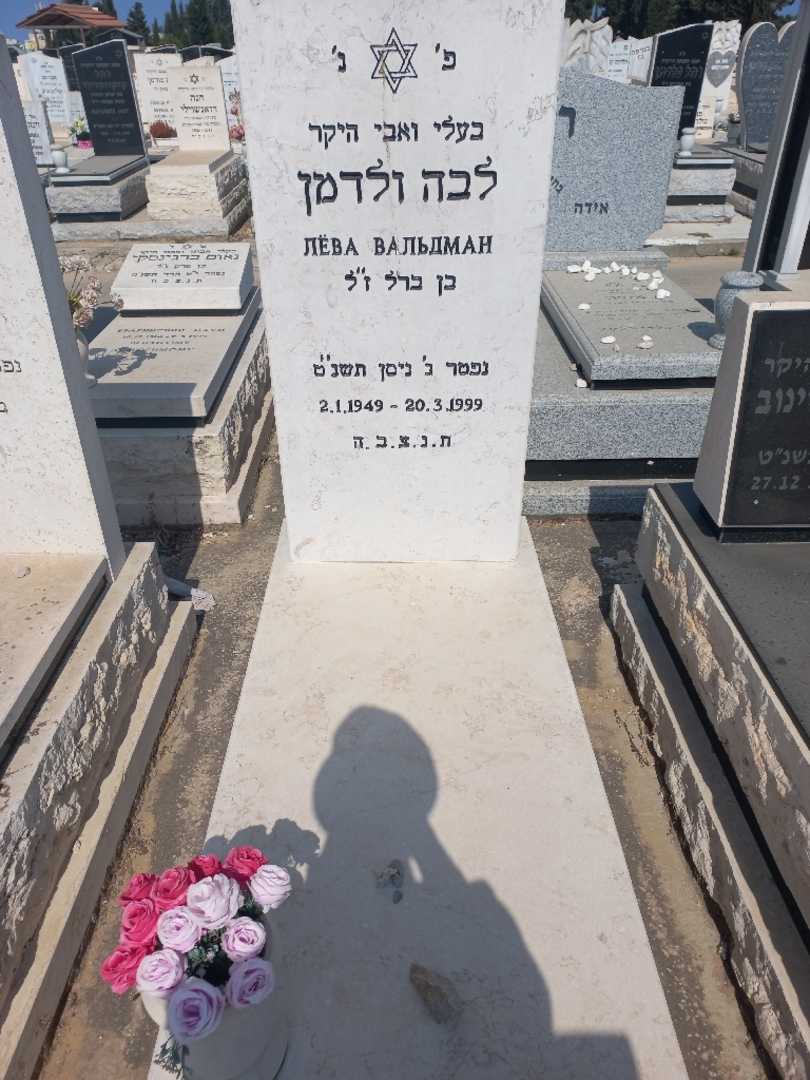 קברו של לבה ולדמן. תמונה 1