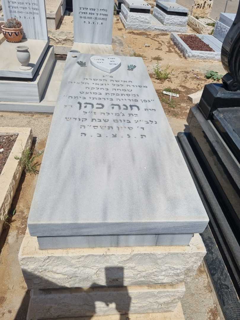 קברו של אניטה חנה כהן. תמונה 1