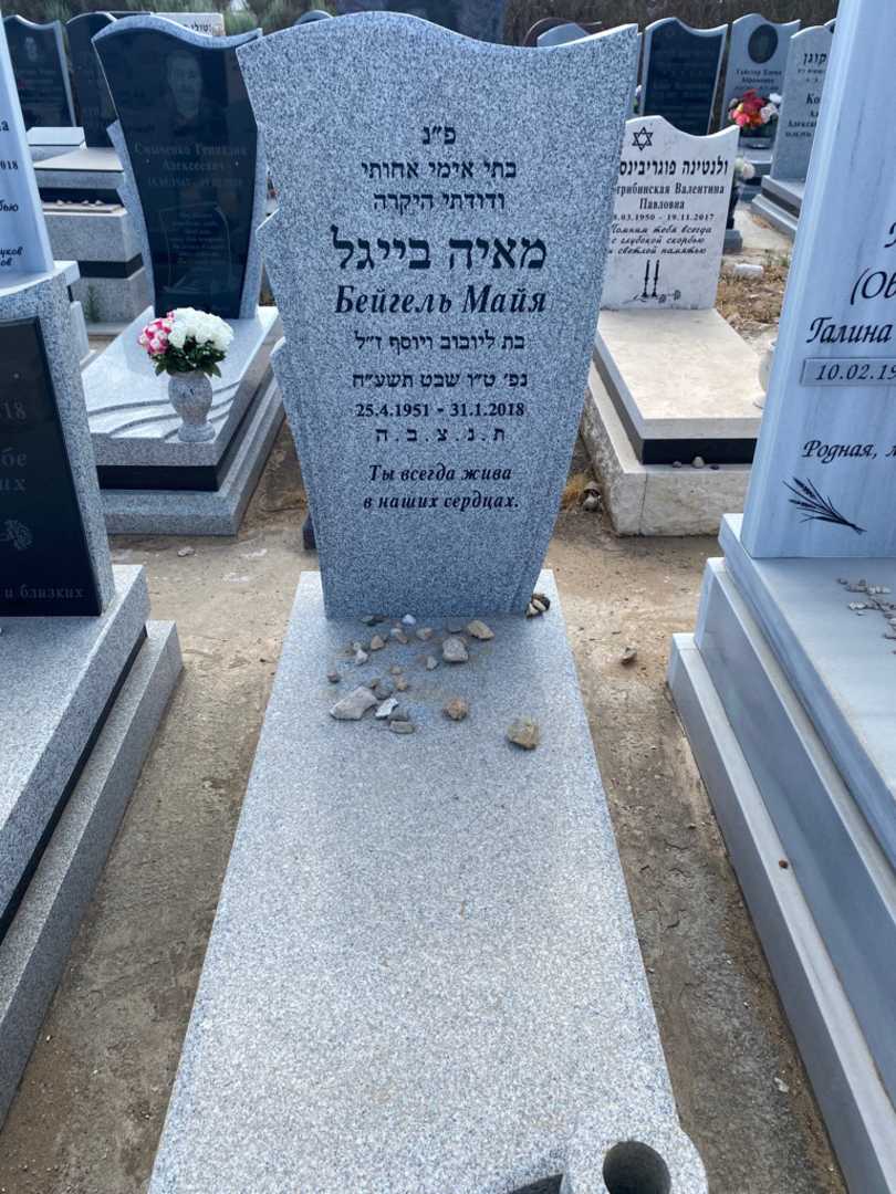 קברו של מאיה בייגל. תמונה 1