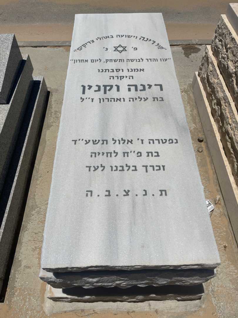 קברו של רינה וקנין. תמונה 1