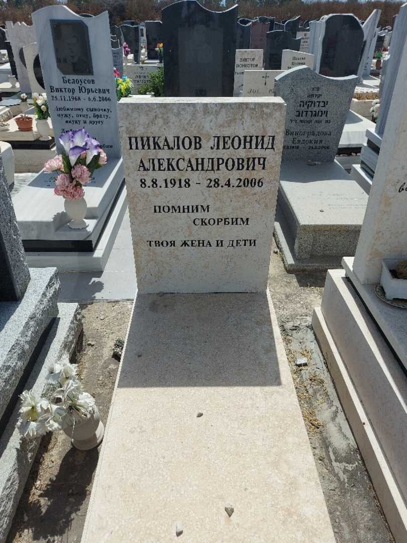 קברו של ליאוניד פיקלוב. תמונה 1