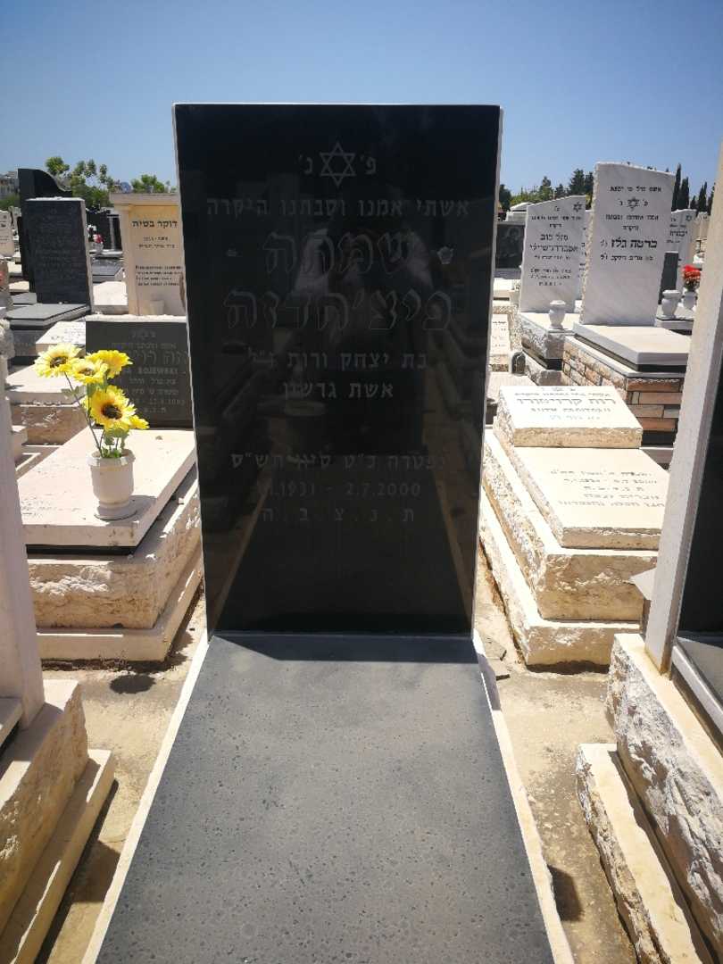 קברו של שימחה פיצ'חדזה. תמונה 1