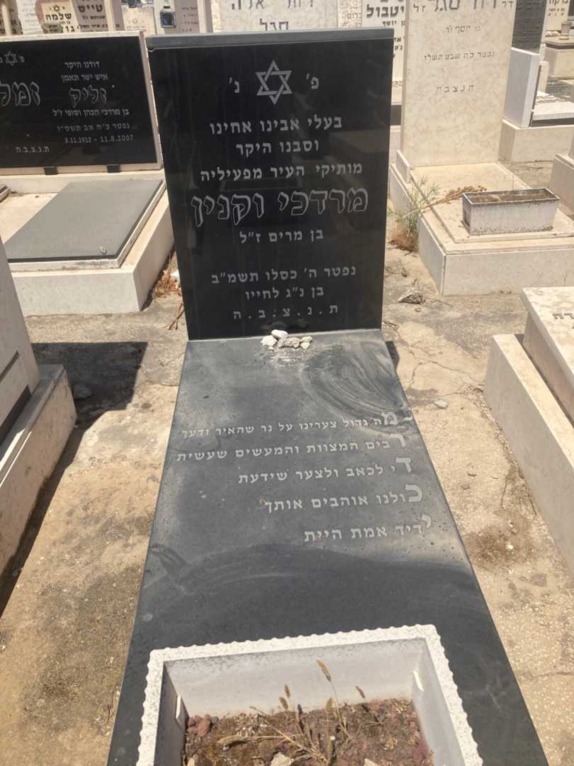 קברו של מרדכי וקנין. תמונה 1