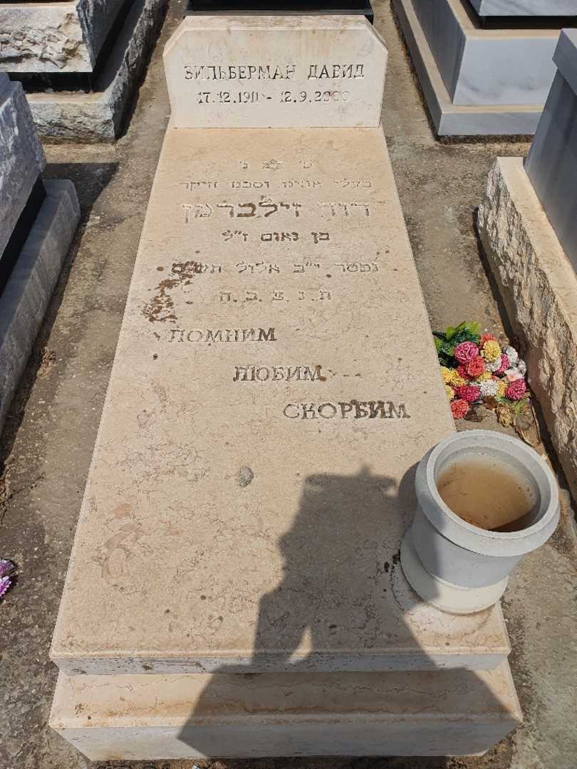 קברו של דוד זילברמן. תמונה 1