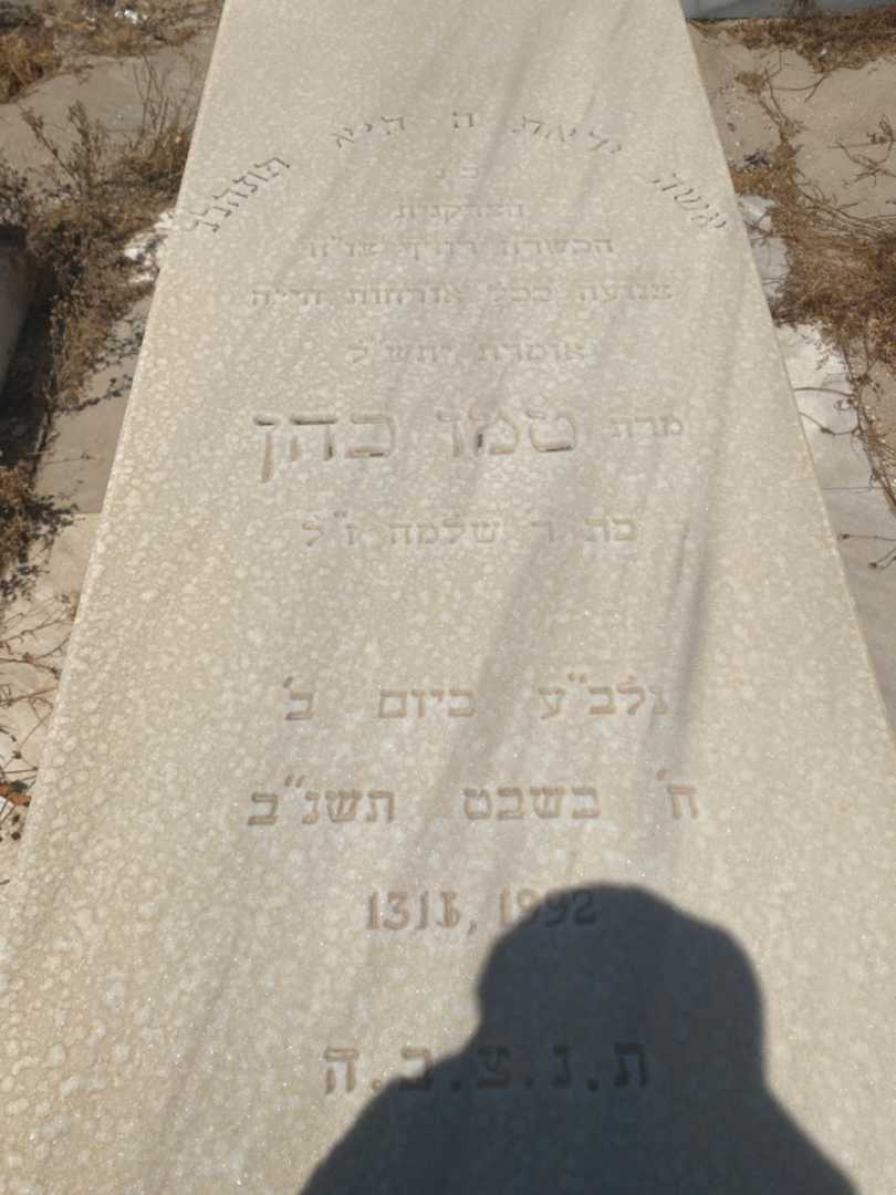 קברו של טמו כהן. תמונה 2