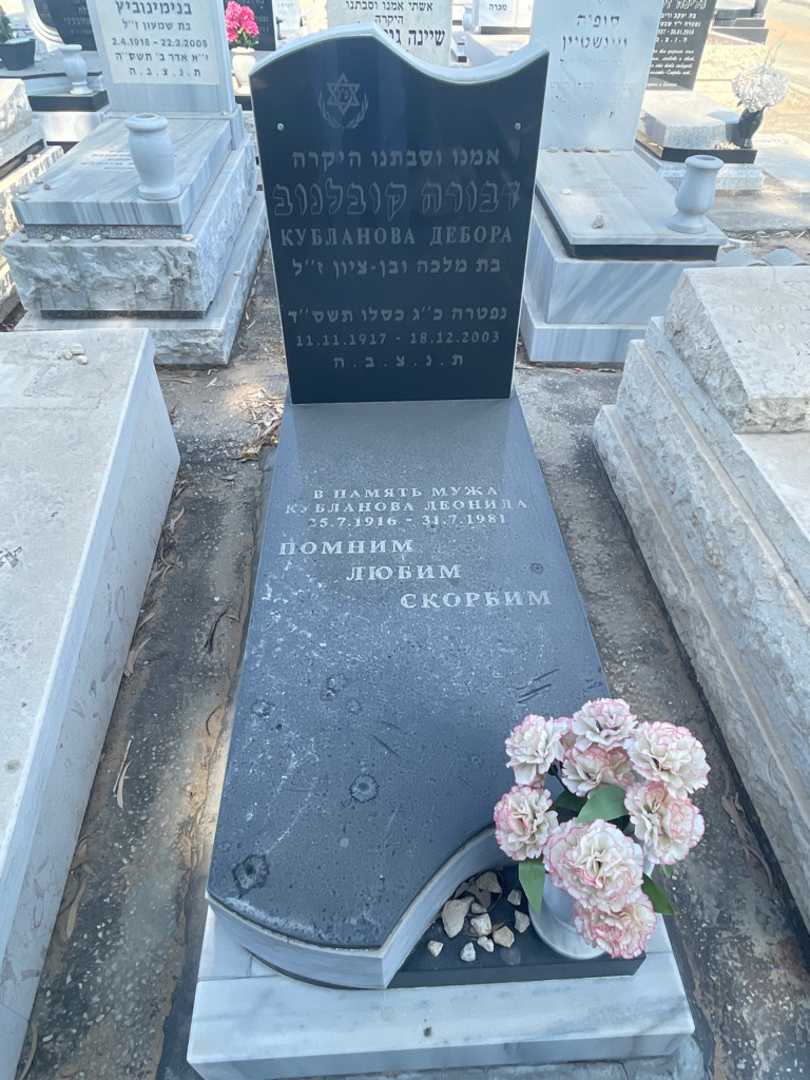 קברו של ליאוניד קובלנוב. תמונה 1