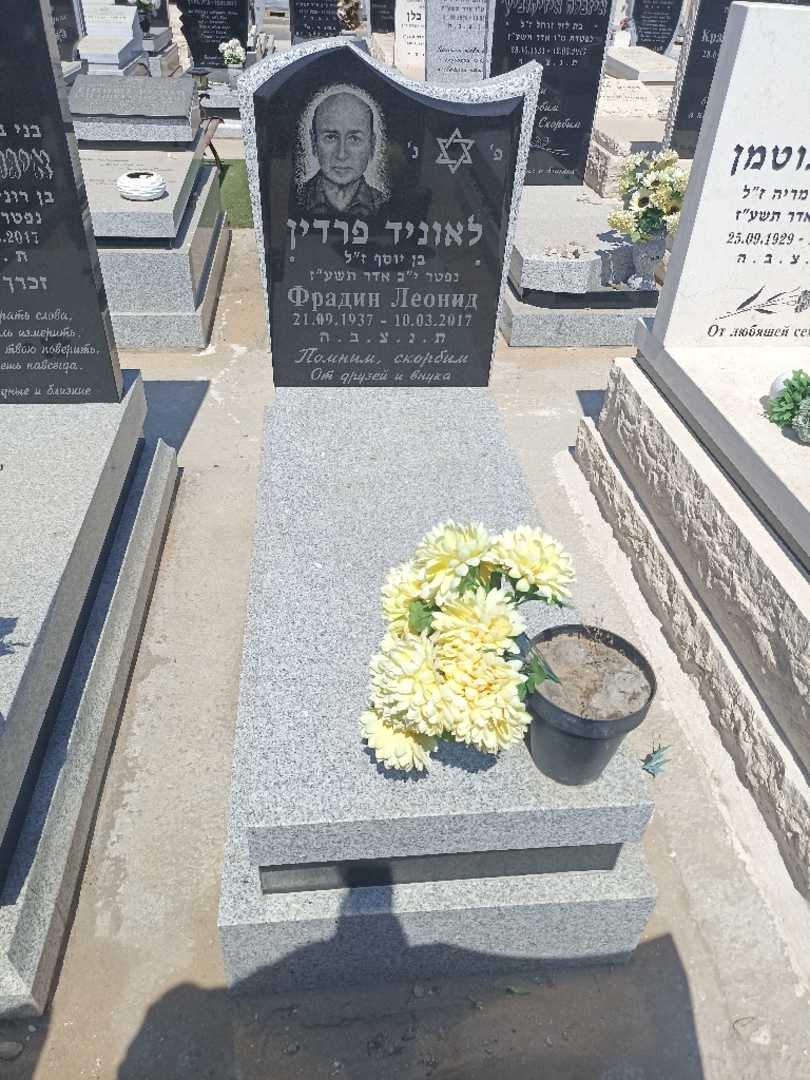 קברו של לאוניד פרדין. תמונה 1