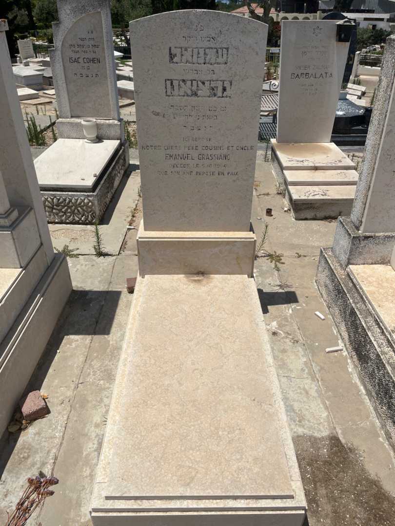 קברו של עמנואל גרעיאנו. תמונה 1