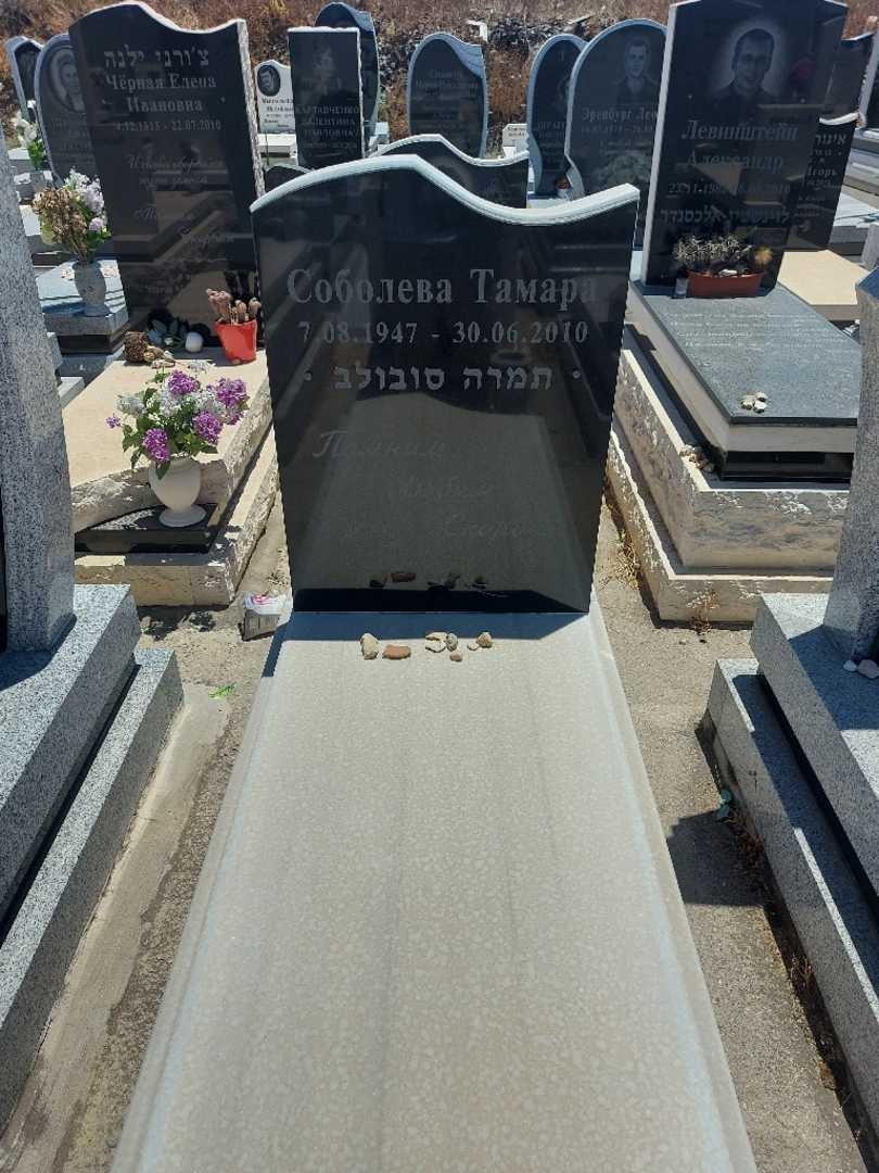 קברו של תמרה סובולב. תמונה 1