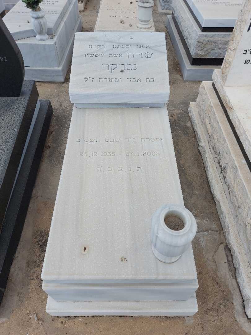 קברו של שרה נברקר. תמונה 1