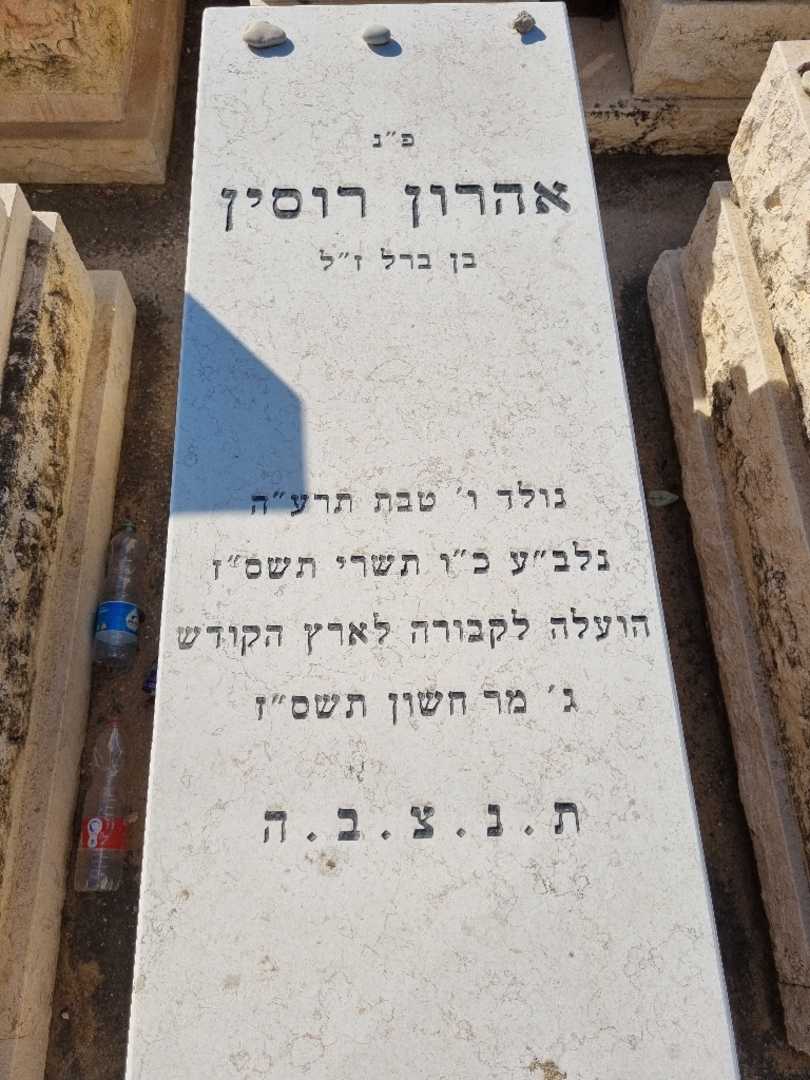 קברו של אהרון רוסין. תמונה 2