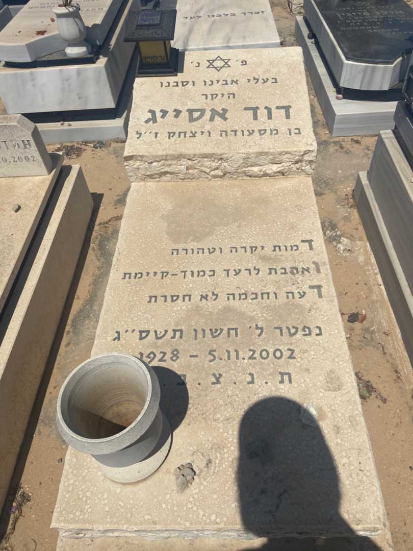 קברו של דוד אסיג. תמונה 1