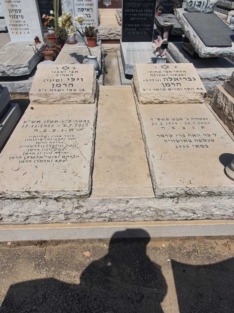 קברו של וילהם "סיני" הרמן. תמונה 1