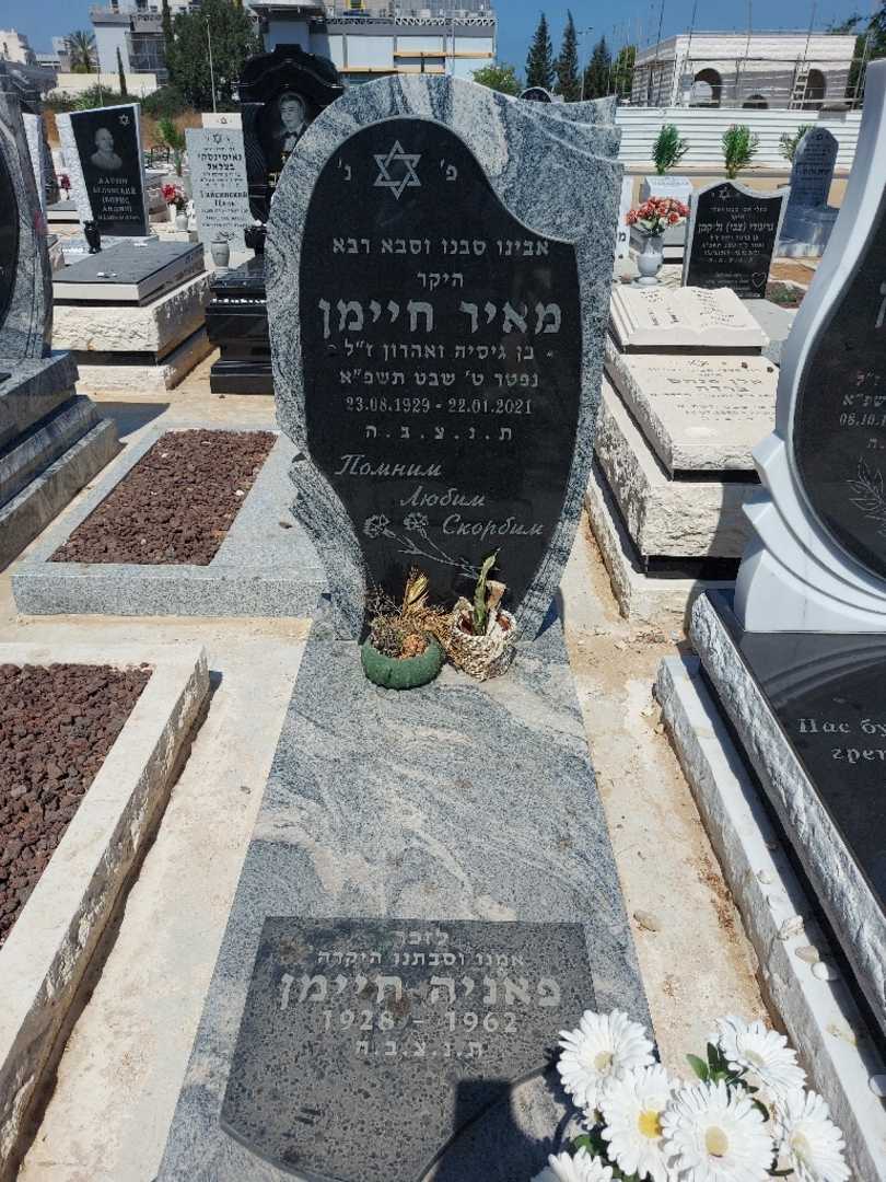 קברו של מאיר חיימן. תמונה 1